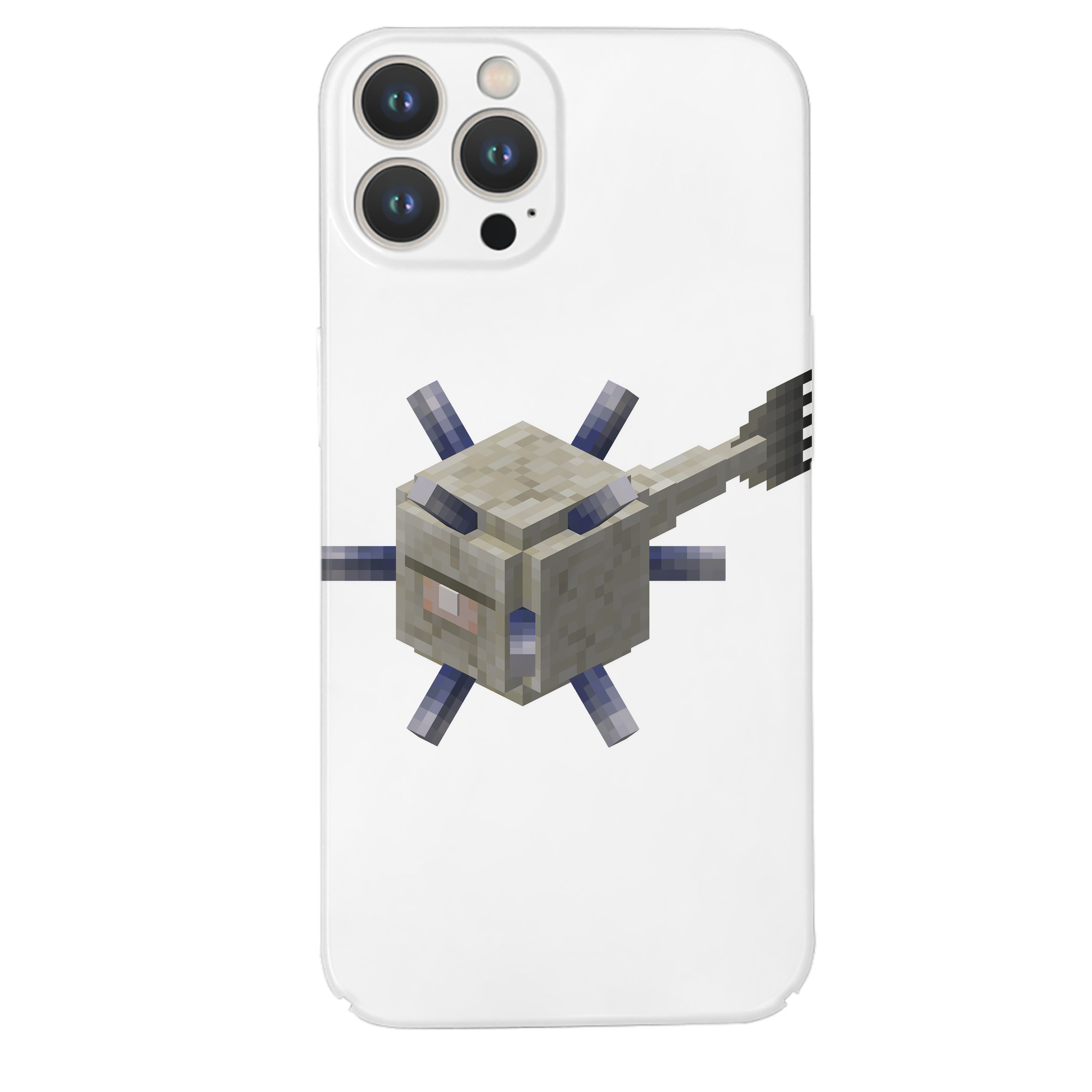 （画像用） マインクラフト ブロックの世界 Minecraft MC Block world 【iPhone 14シリーズ対応】ハードケース